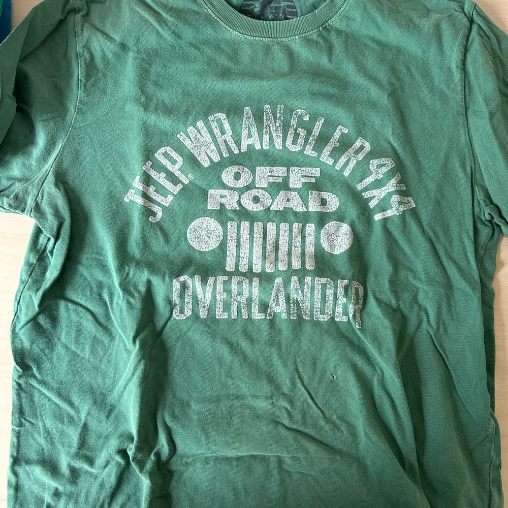 Lucky Brand Green Jeep Wrangler Graphic T-Shirt